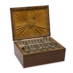 A Tunbridge Ware Needlework Box with large Perspective Cubes. NP0010_C